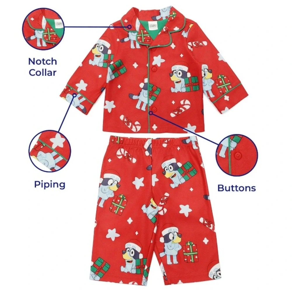 Bluey Baby Holiday Pajama Set